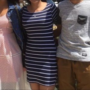 Form fitting nautical dress